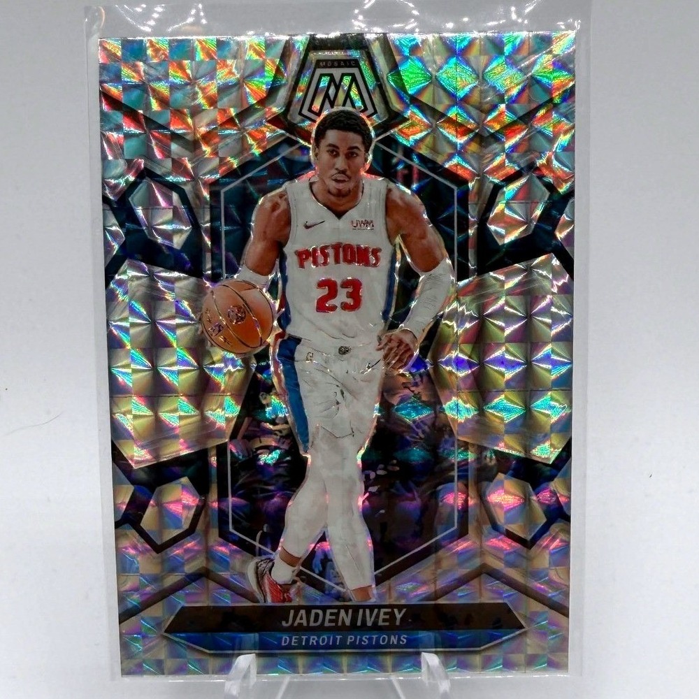 Jaden Ivey Silver Mosaic Panini Prizm #137 2023-24 NBA‎ Detroit Pistons